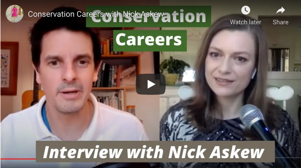 Podcast Dr Nick Askew Conservation Careers Conservation Careers