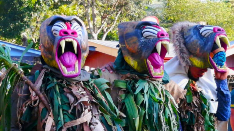 The Boruca people in Costa Rica create intricate masks for their Diablitos Festival in Costa Rica.