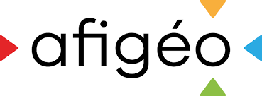 The logo of Association Française pour l’information Géographique (AFIGEO), one of many societies and professional organisations for GIS Analysts.