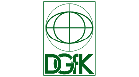 The logo of the Deutsche Gesellschaft für Kartographie (DGfK), one of many societies and professional organisations for GIS Analysts.