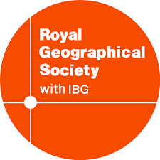 The logo of the Royal Geographical Society (RGS), one of many societies and professional organisations for GIS Analysts.