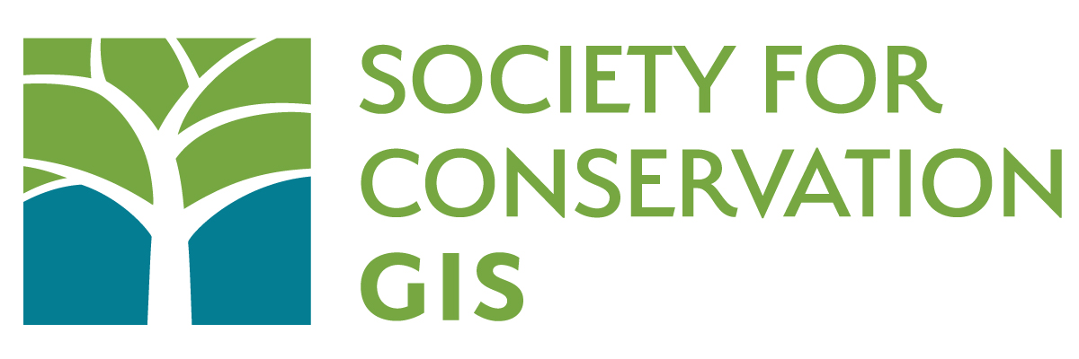 The logo of the Society for Conservation GIS, one of many societies and professional organisations for GIS Analysts.