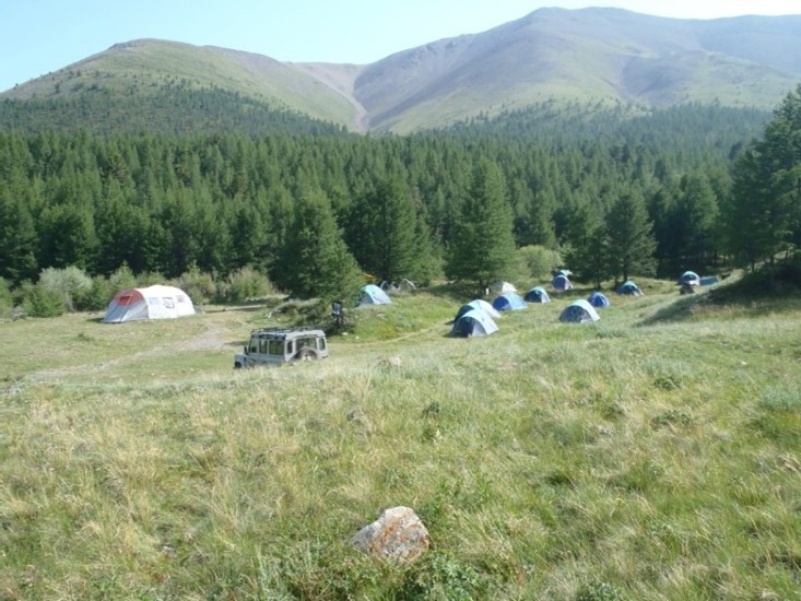 In the Alti Republic base camp.